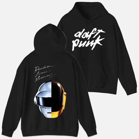 Daft Punk Retro Graphic Hoodie TeeHeHee