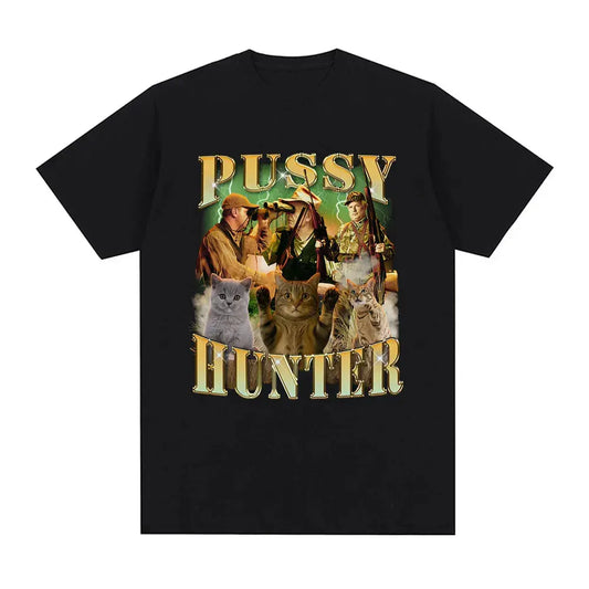 "Pussy Hunter" Cat Meme Tee TeeHeHee