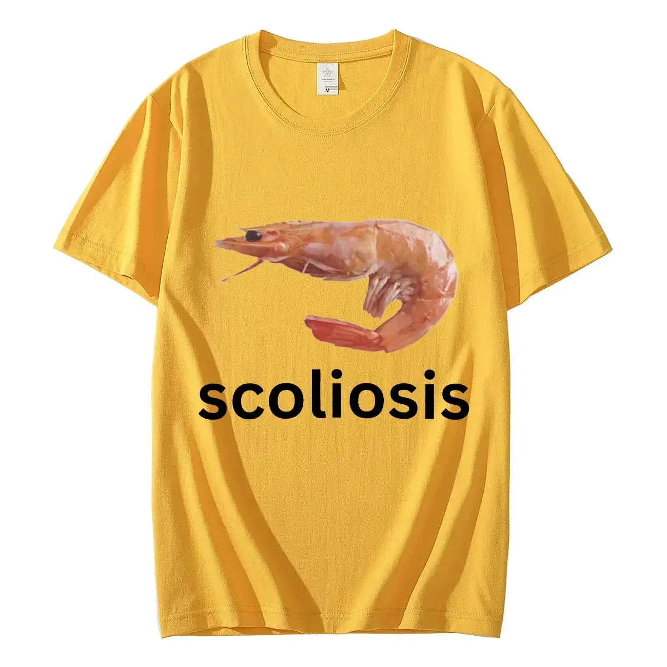 Shrimp "Scoliosis" Graphic Tee - TeeHeHee